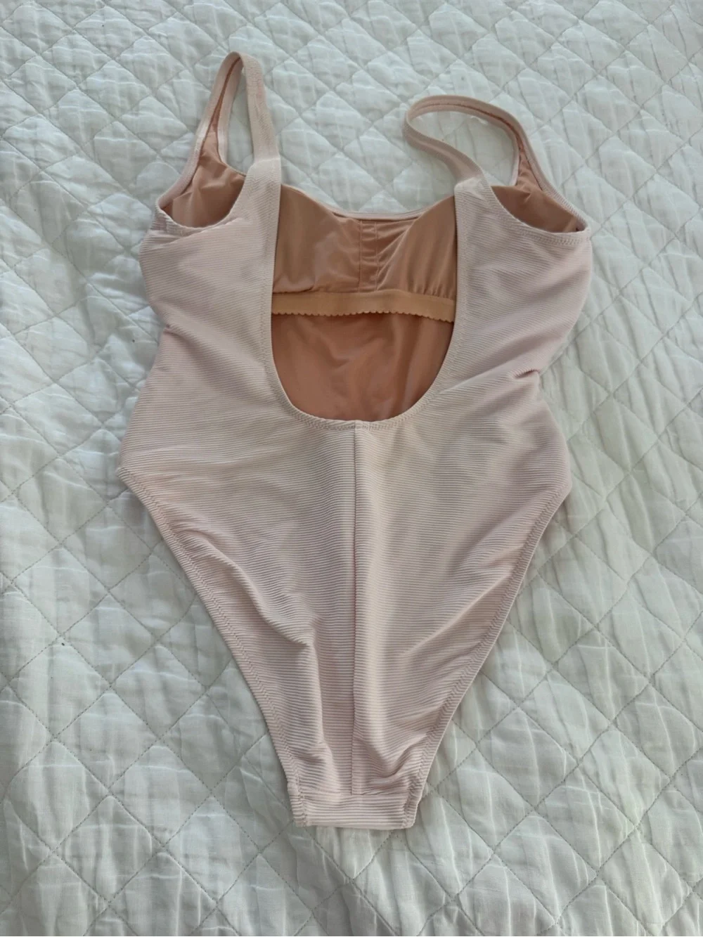 Womens Pink One-Piece Swimsuit - Soft Blush